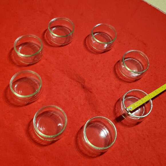 8 Piece Glass Wax Candle Holders - Containers - Mint As New Condition - Picture 2 of 5
